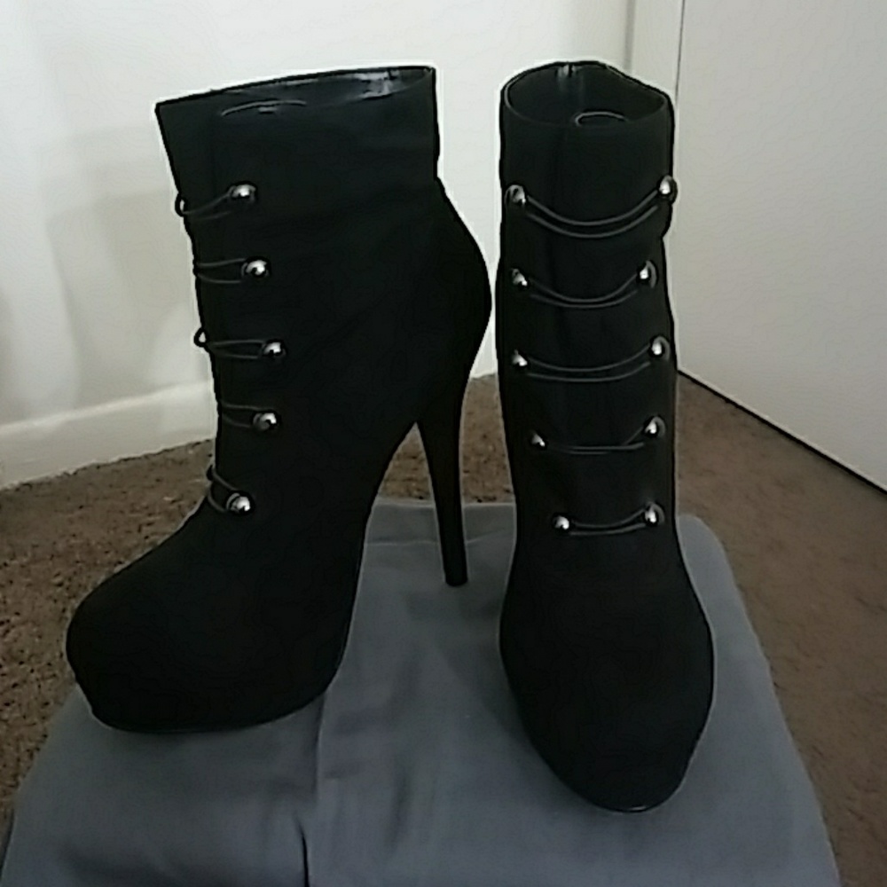 Forever 21 Military High Heel Boots